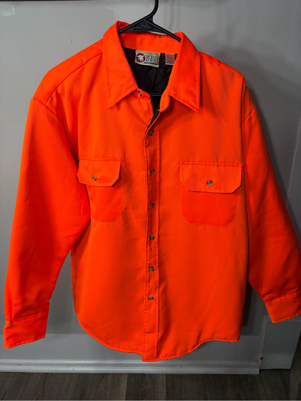 Vintage Sports Afield Blaze Orange Hunting Shirt Outdoors - High Visibility L